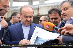 حضور وزیر ورزش در مازندران و افتتاح پروژه های ورزشی/عکاس:احمد قربانی