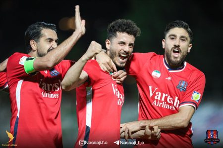 لیگ برتر فوتبال| جشن بقای نساجی در لیگ در روز بدون هوادار