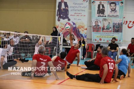 عکس| اوج هیجان و جذابیت در مسابقات والیبال نشسته بابل با قهرمانی بهشهری‌ها