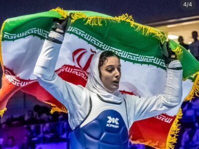 حنا دختری با مدال طلای جهانی