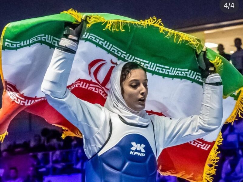حنا دختری با مدال طلای جهانی