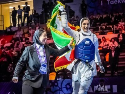 قهرمانان مازندرانی با پرچم ایران، صلابت ایران را فریاد زدند