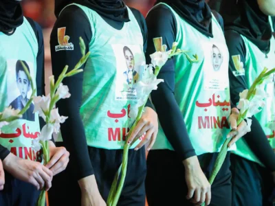 دیدار دوستانه تیم ملی زنان و منتخب ساری به یاد کودکان شهید میناب