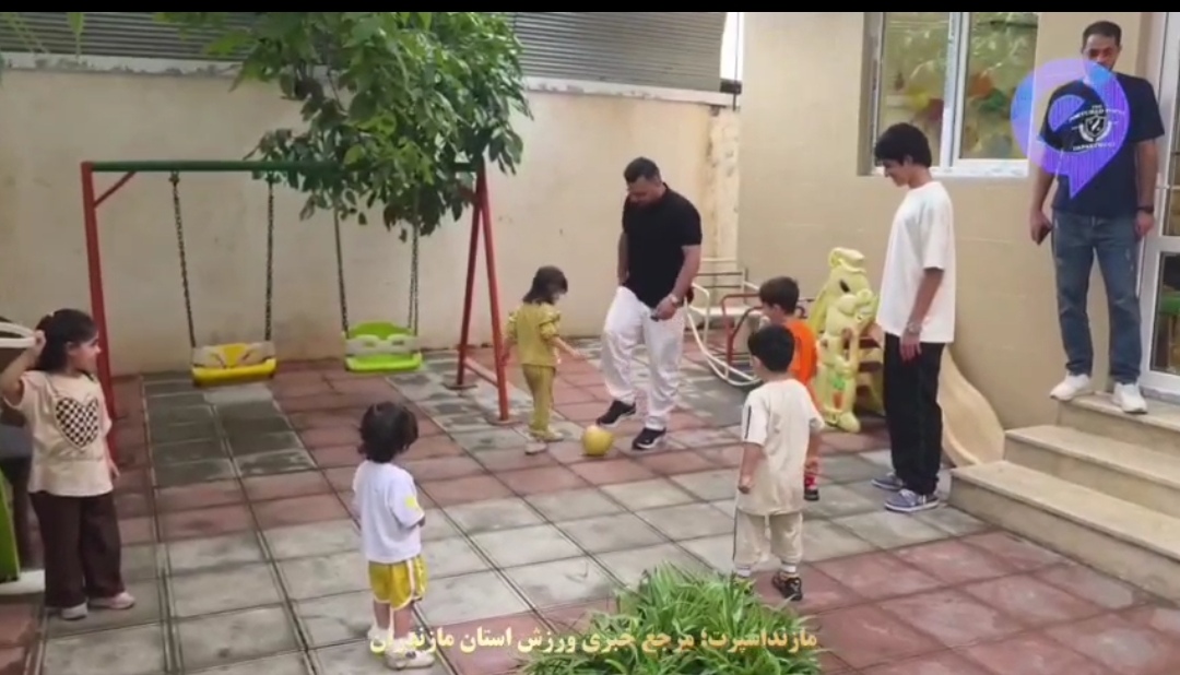 فیلم | کار خیر چهرهای فوتبالی بابل در مرکز نگهداری کودکان بی‌سرپرست